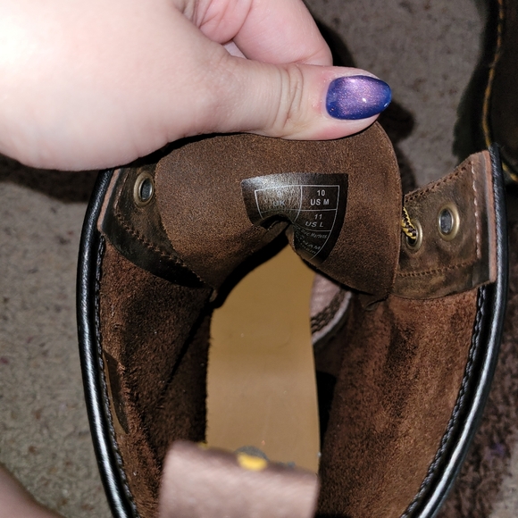 Dr. Martens 1460 Crazy Horse Leather Lace Up Boots in Brown - Picture 6 of 6